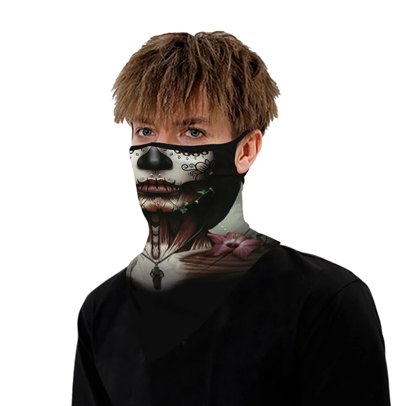 1 шт. волшебная 3d балаклава с принтом клоуна на Хэллоуин для занятий спортом