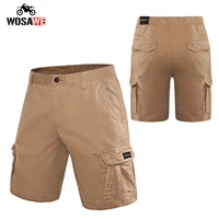 wosawe motorcycle cargo shorts men loose straight sports five point pants casual shorts for ourdoor sports running hiking