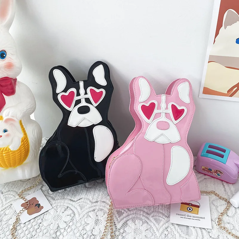 

Роскошные сумки с милым щенком, модель 2022 года, блестящая сумка-мессенджер через плечо из искусственной кожи, женские повседневные кошельки...