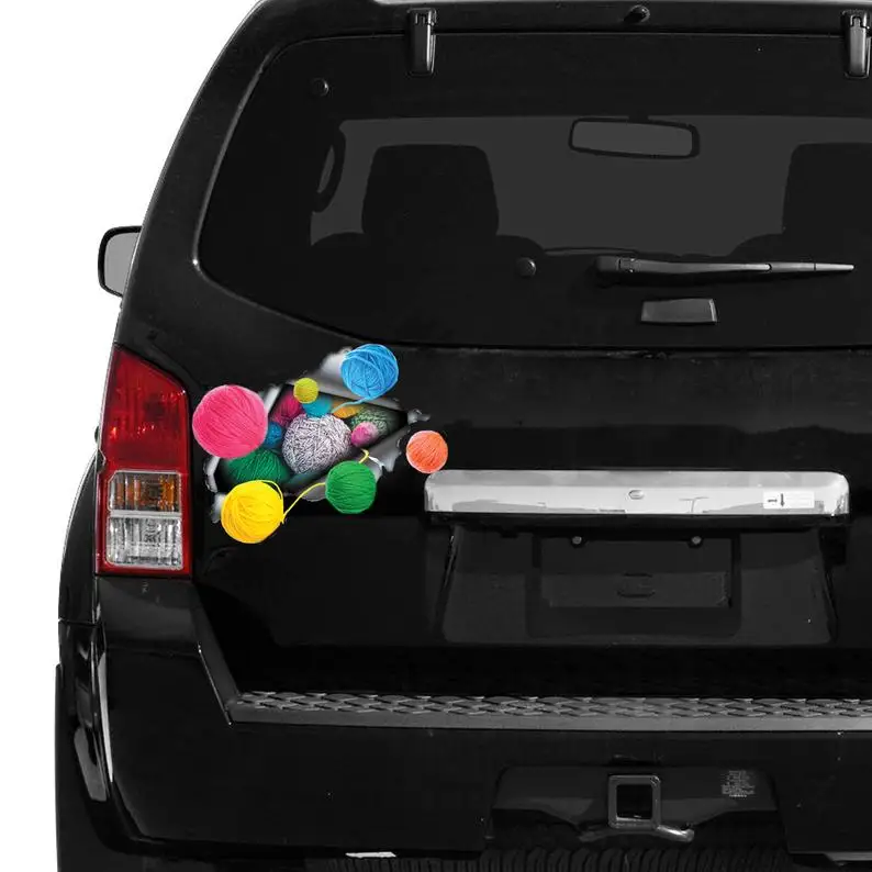 

2021 Balls of yarn car decal, yarn decal, balls of yarn sticker
