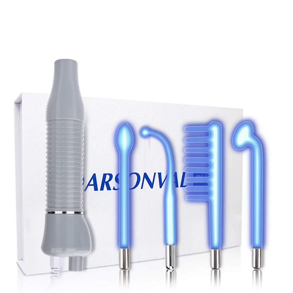 

4 In 1 Facial Beauty High Frequency Machine Therapy Electrotherapy Wand Skin Tightening Device Face Beauty Care Treament Tools