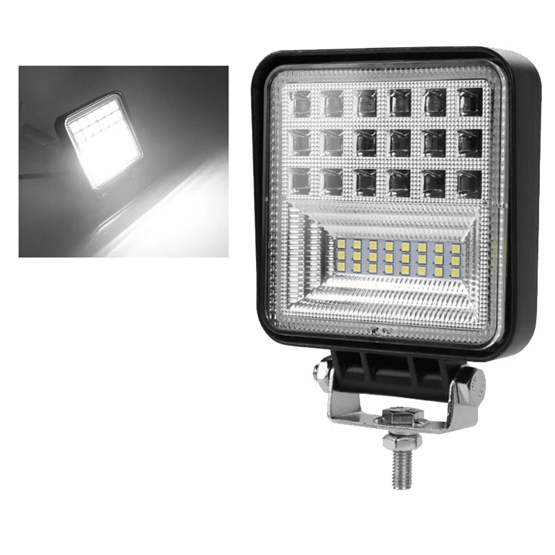 1PCS AILEO 120 Вт 4x4 Светодиодный светильник бар точечное Наводнение комбинированный внедорожный светодиодный светильник на голову для внедорожника, грузовика, трактора, квадроцикла 24 В светодиодный светильник 12 в рабочий светильник - Цвет: 1PCS
