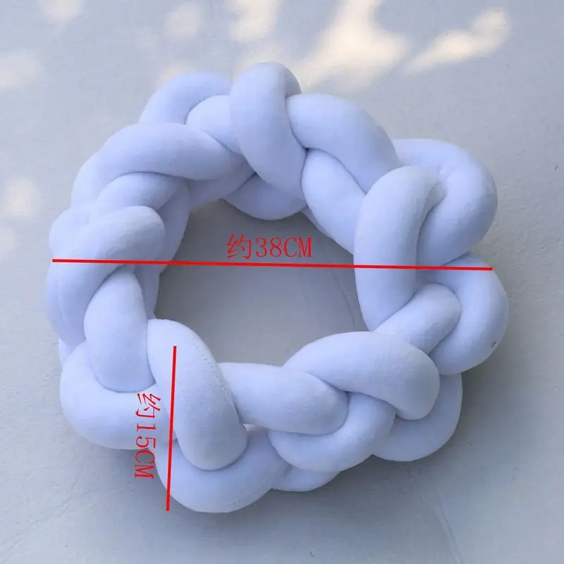 Enipate Милая бархатная плетеная подушечка в форме шарика массивная подушка ручной