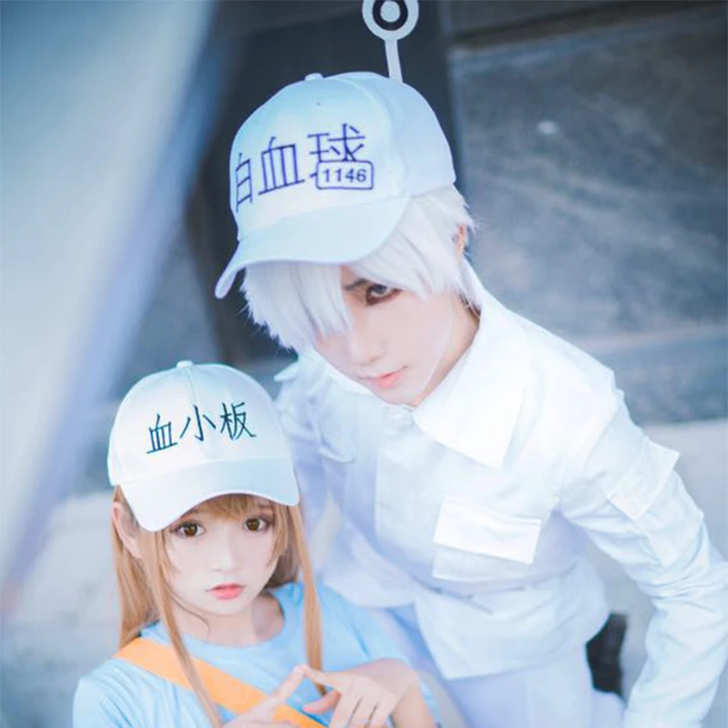 Аниме Новая рабочая ячейка унисекс белая кровяная целлюлоза клетка косплей