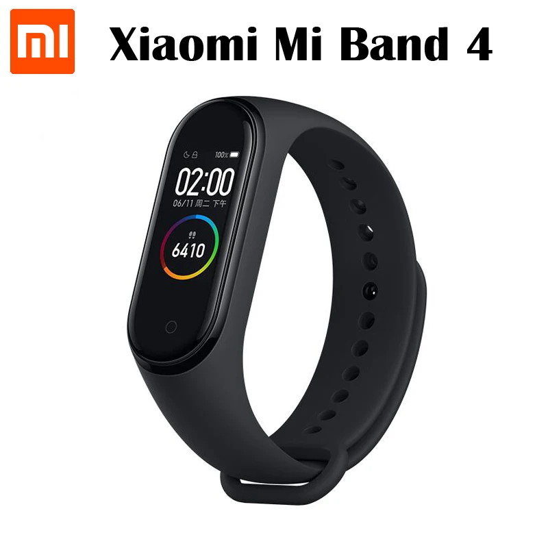 Оригинальный Смарт браслет Xiaomi Mi Band 4 Bluetooth 5 0 пульсометр фитнес трекер band экран