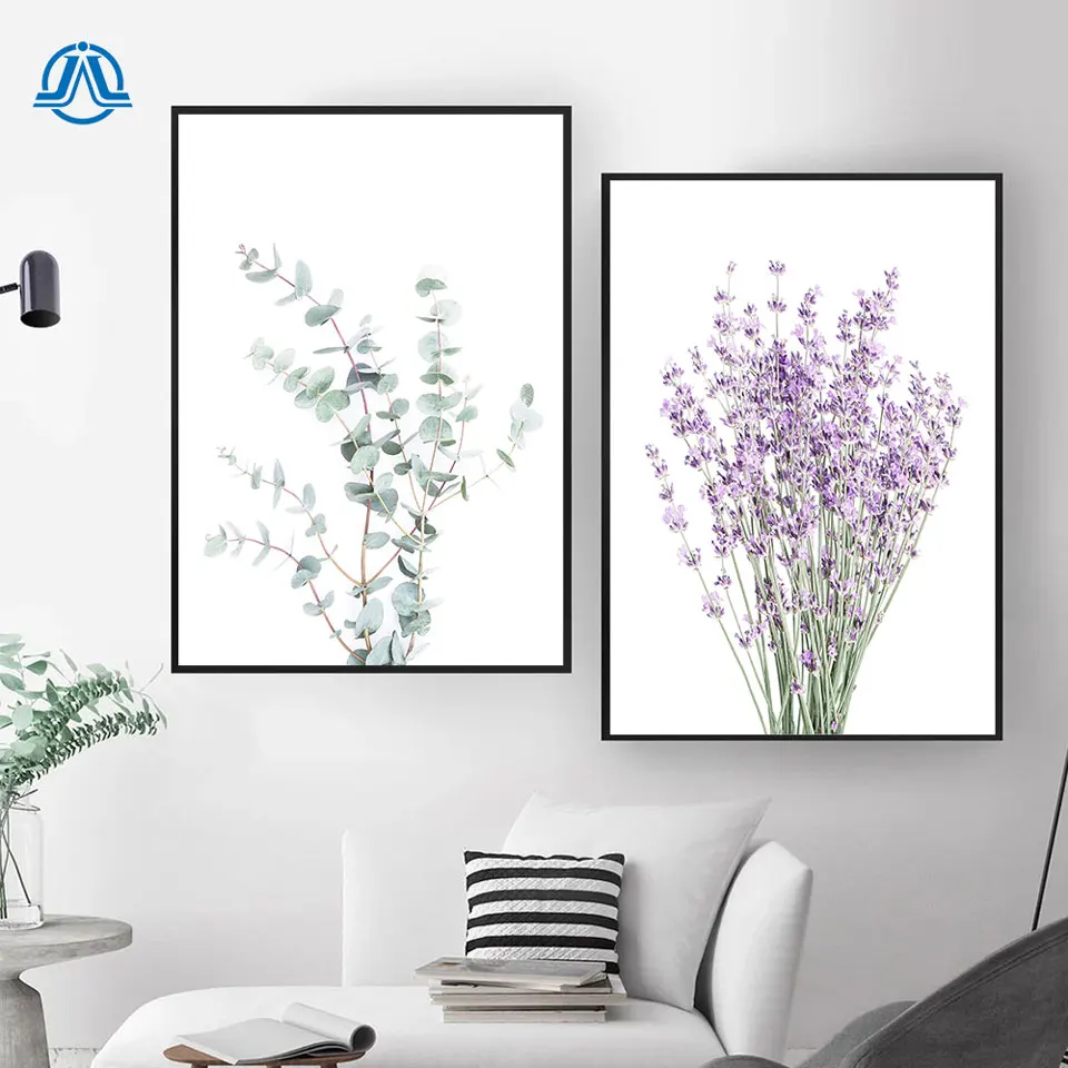 Лаванда эвкалипта плакаты ботанический холст картина дом Настенный декор