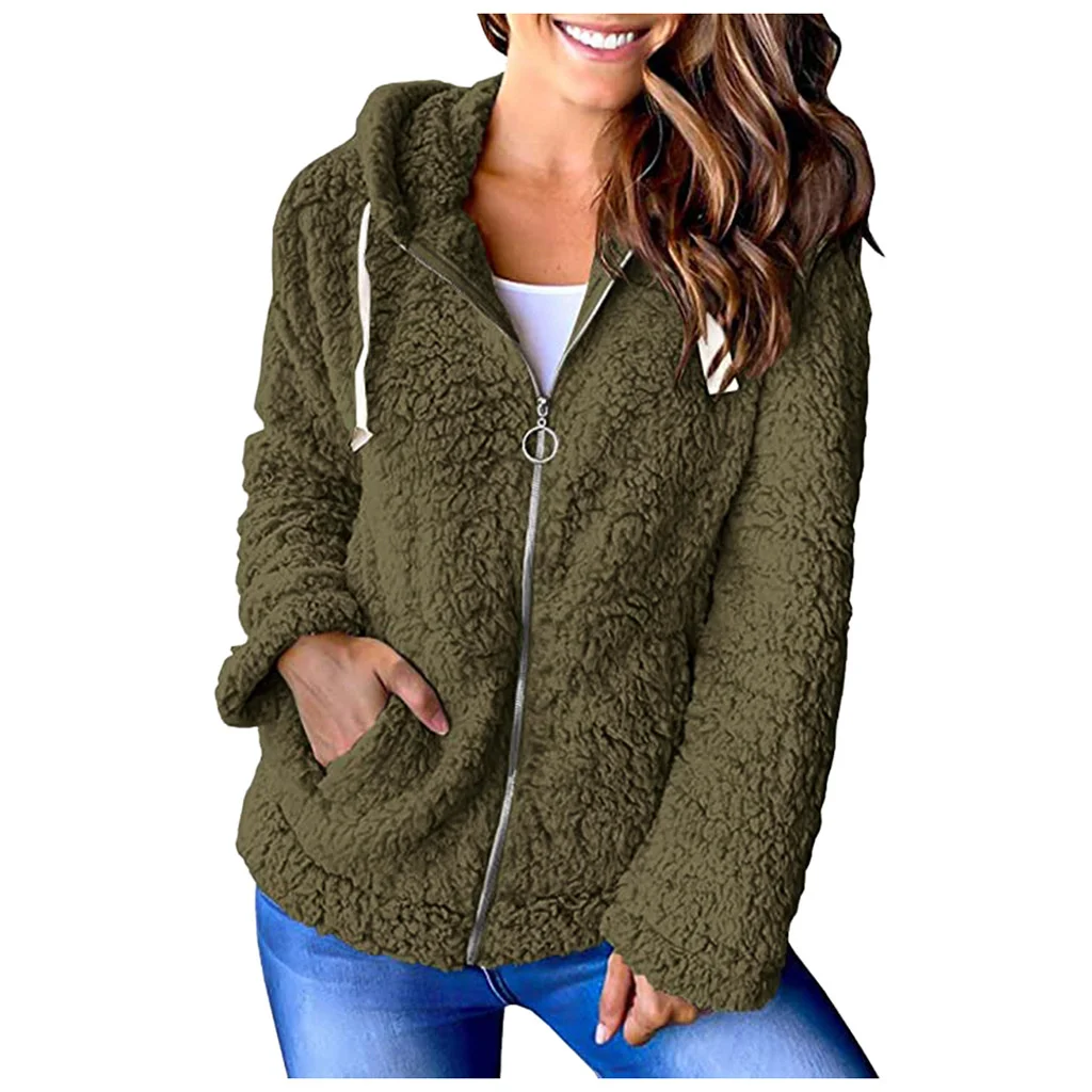 

Women's Autumn And Winter Fashion Sweater Hoodies Women Warm Loose Pocket Fleece Sweatshirt Streetwear Warm Pullover Hooded