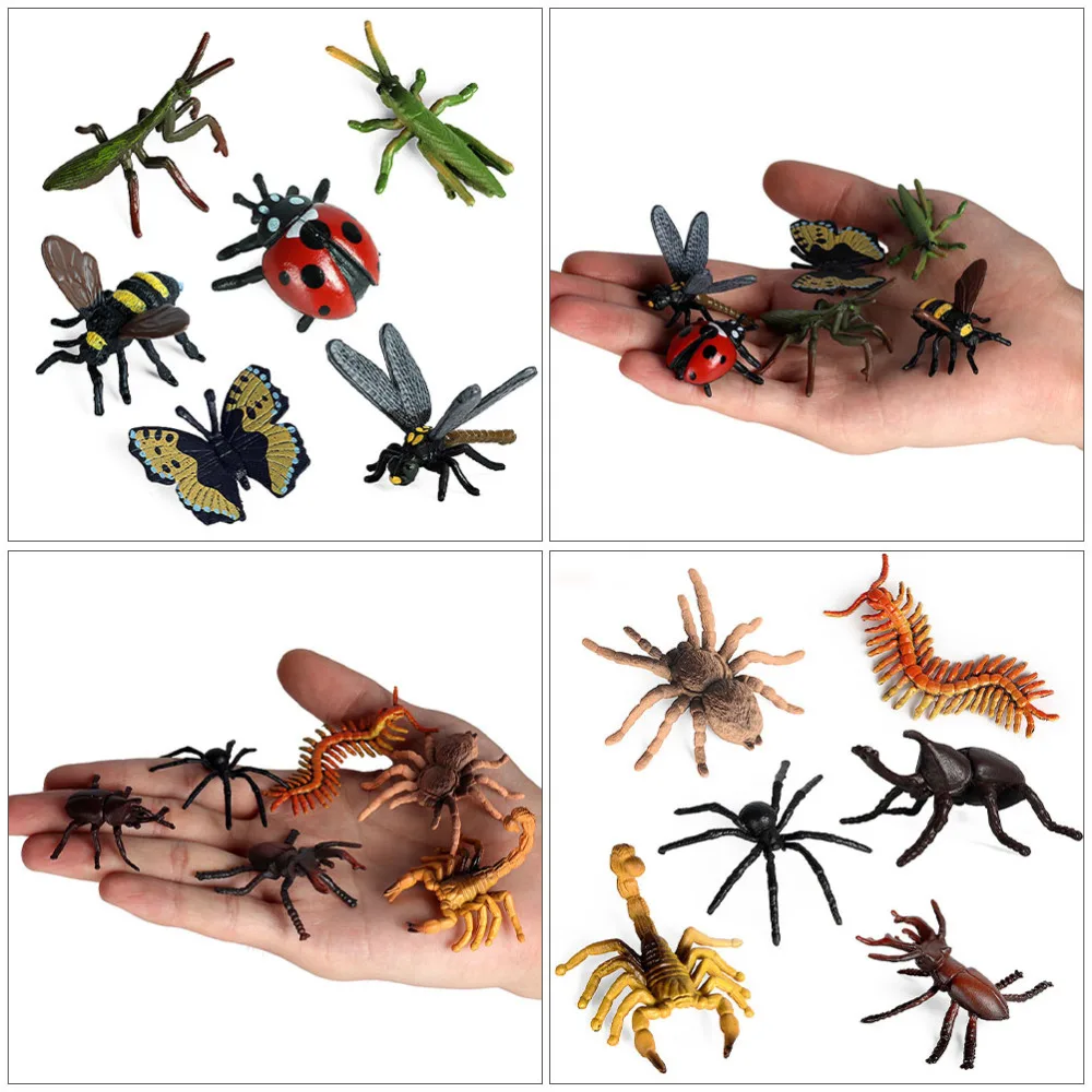 

12pcs Kids Insect Model Funny Insect Animal Static Animal Model