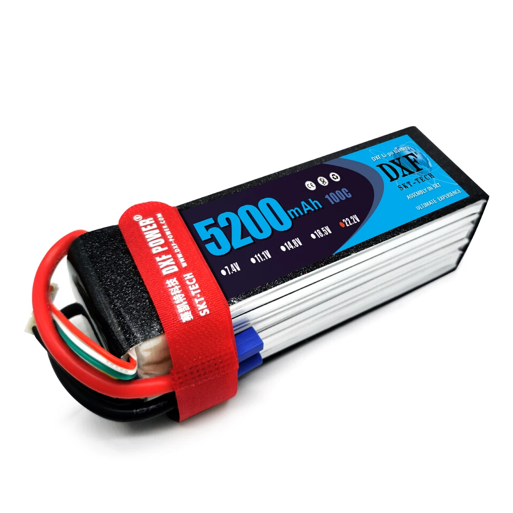 Аккумулятор DXF 6S 22 2 в 5200 мА · ч 100C-200C Lipo XT60 T Deans XT90 EC5 для дрона FPV самолета гоночного