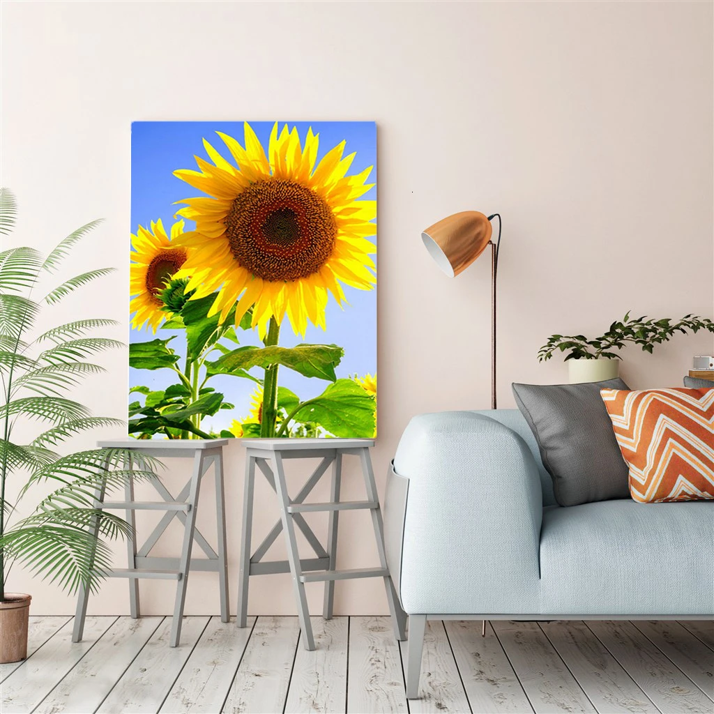 EverShine Раскраска по номеру подсолнух Продажа Ручной росписью искусство стены