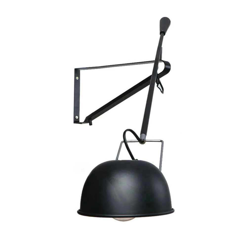 

led wall lamp light foldable Long swing arm lights for home adjustable modern industrial black sconce vintage E27 bedroom foyer