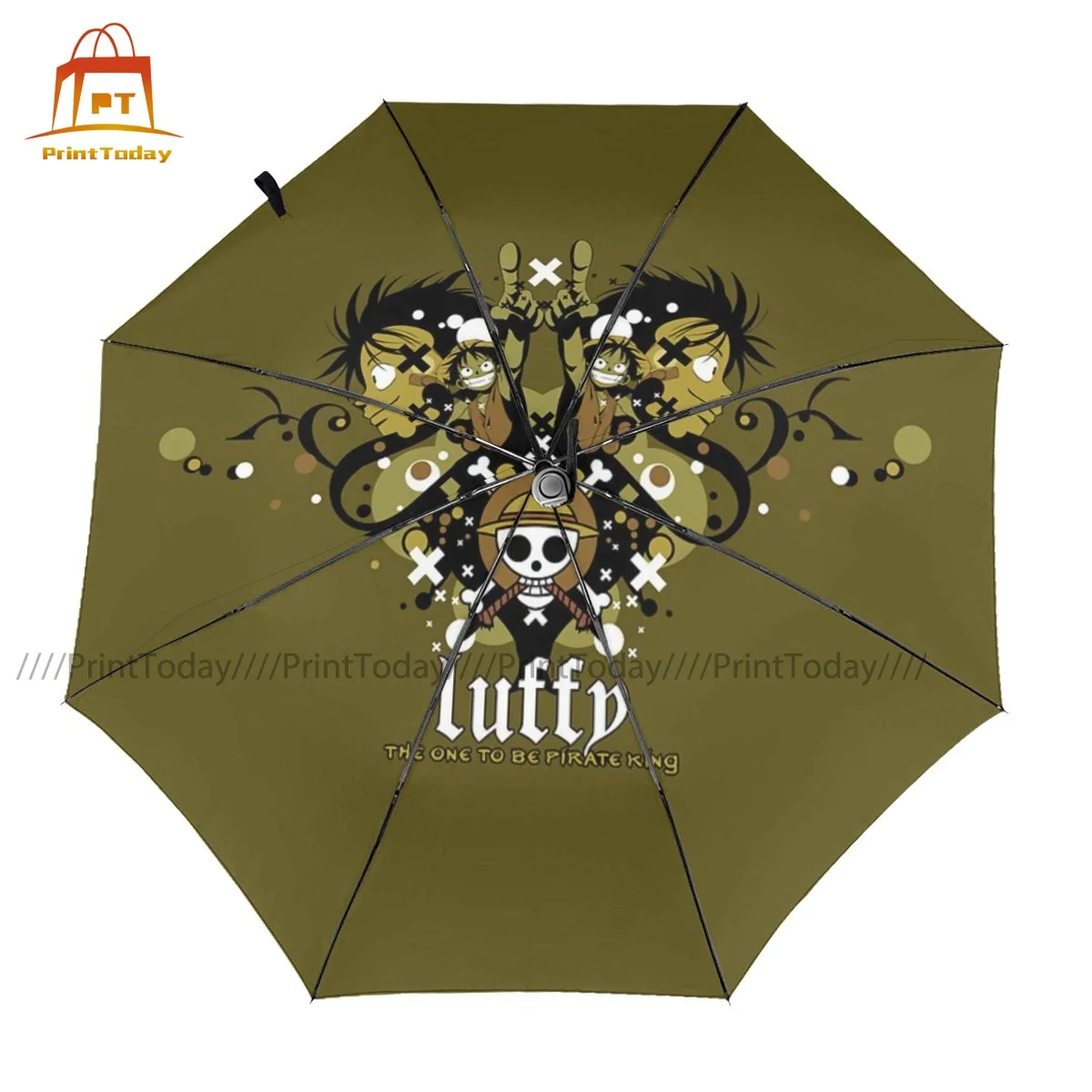 

Luffy Umbrella UV Protection Golf Umbrella Stylish Auto Painting Folding Umbrella