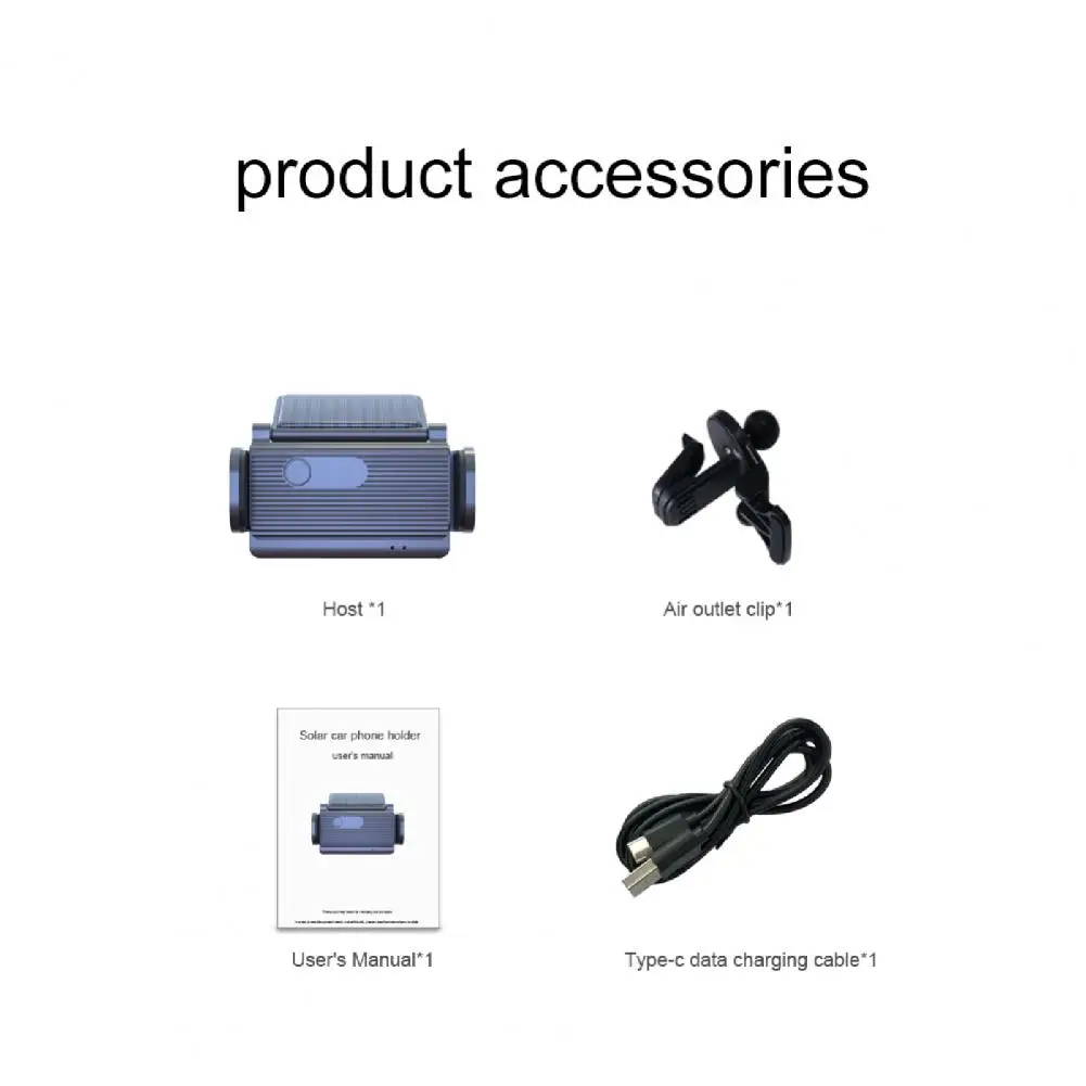 phone holder easy to use wide application auto sensing solar energy mobile phone stand for suv free global shipping