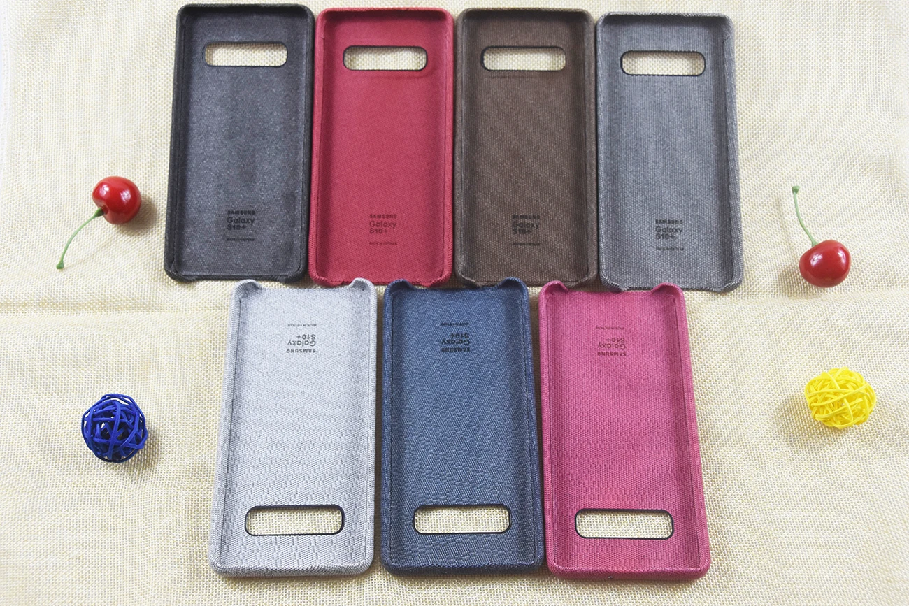 Оригинальный замшевый кожаный чехол для Samsung S10 Plus защитный с защитой от