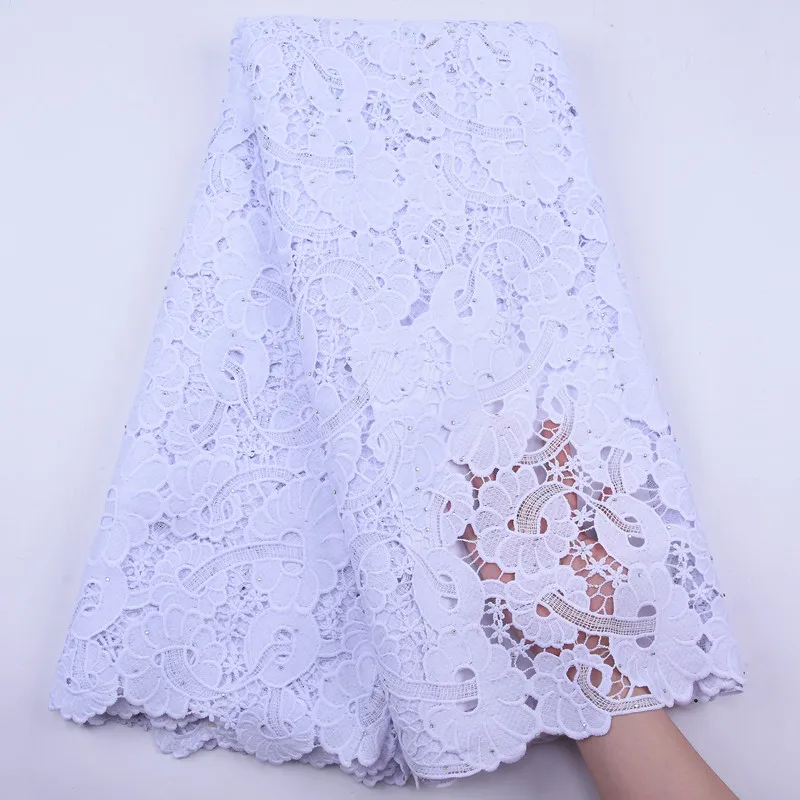 Кружевная ткань с гипюровым шнурком новинка Высококачественная Водорастворимая