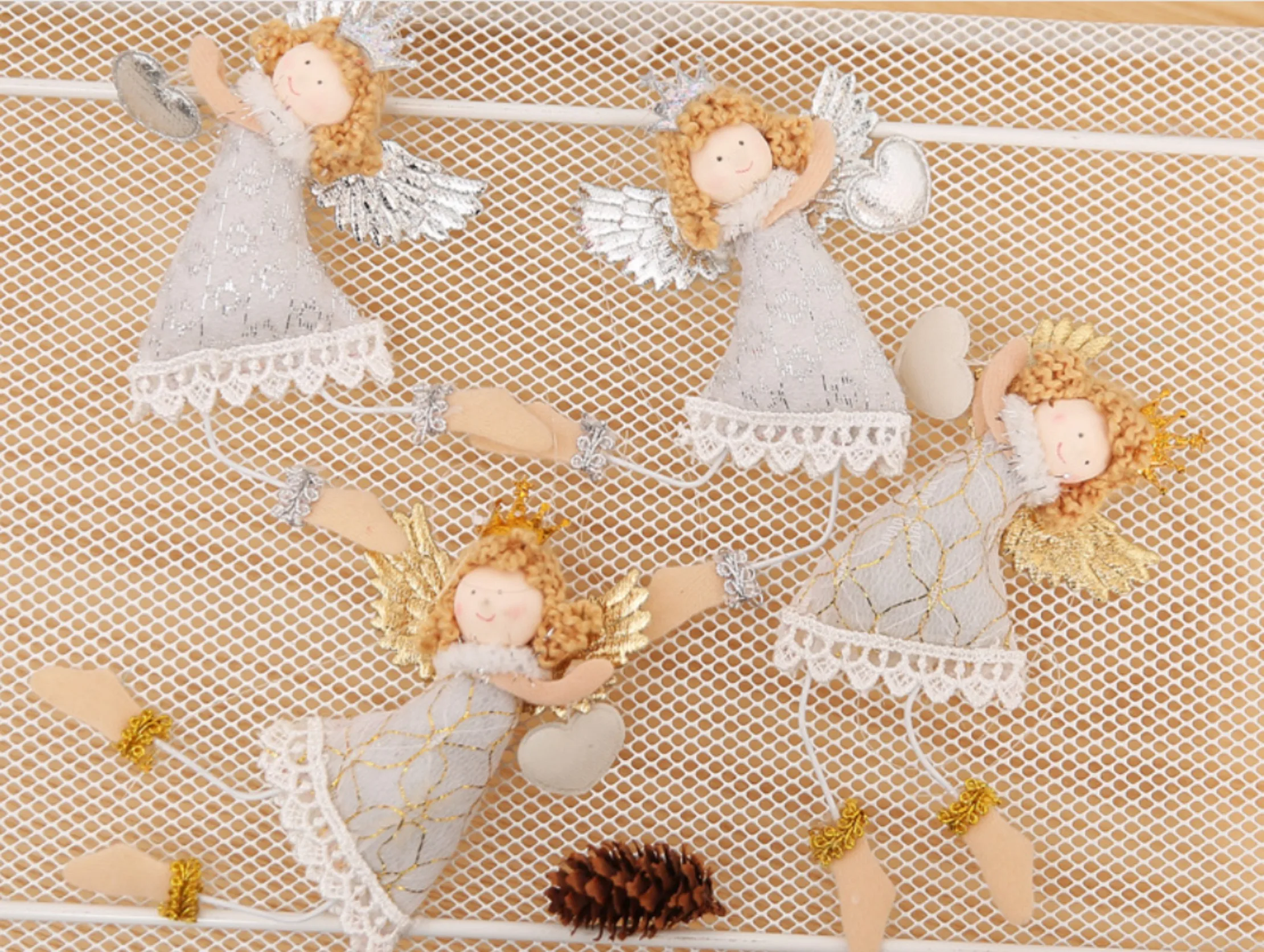 Christmas Tree Decorations Xmas party Gift Cartoon Cute Angel Hanging Ornament Decoration for home new year | Дом и сад