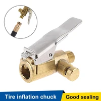 1pc car pump auto repair tool valve clip 8mm air pump chuck clip car truck tyre tire inflator valve connector car open brass