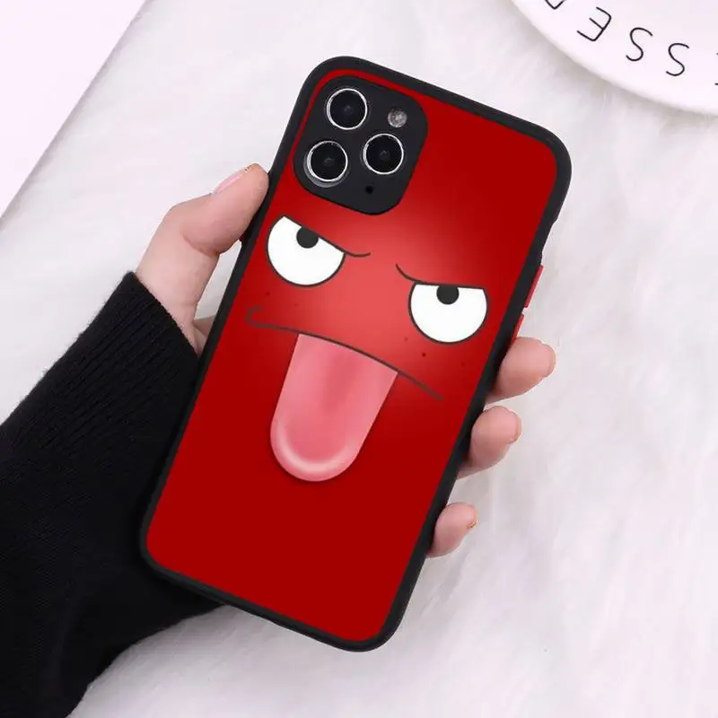 

Smiling Case face cute Phone Case Matte Transparent for iPhone 7 8 11 12 s mini pro X XS XR MAX Plus cover funda