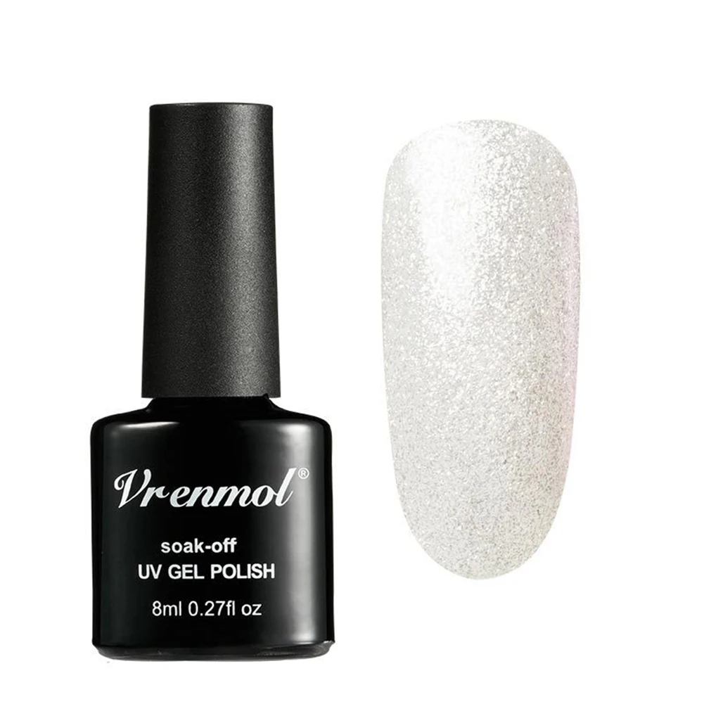 1Pc Glitter Gel Polish Soak Off UV LED Nail Art Varnish Shining Long Lasting Base Suitable to apply on UV gel nails, acrylic
