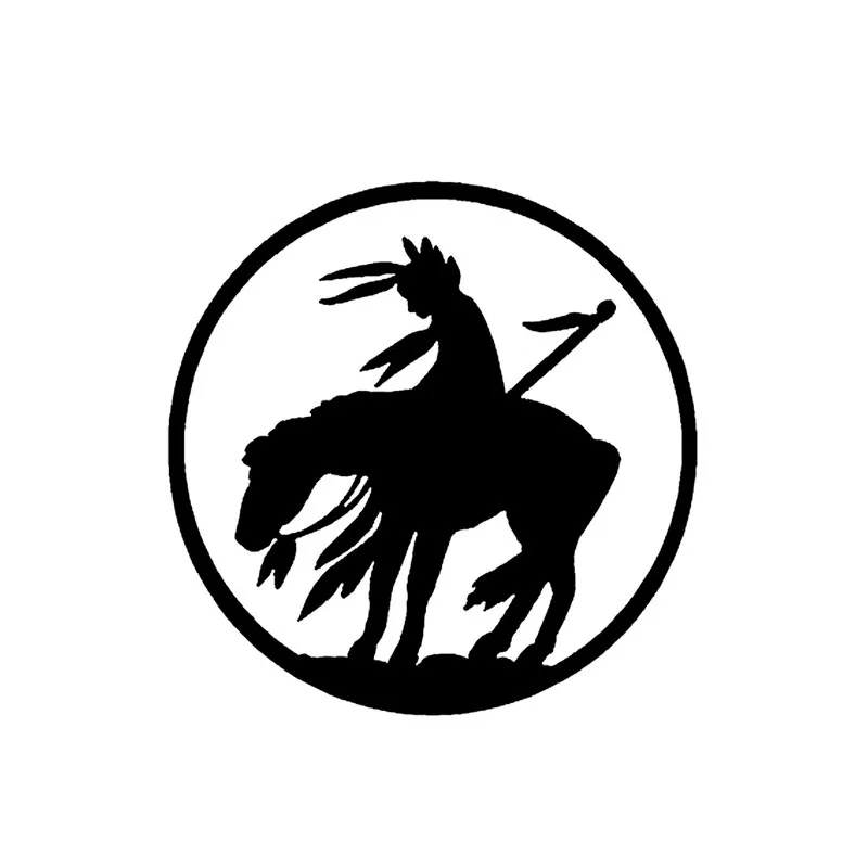 

Classic Design Funny Car Sticker A Warrior on A Horseback Bumper Window Windshield Accessories Protector Decal Kk16*16cm