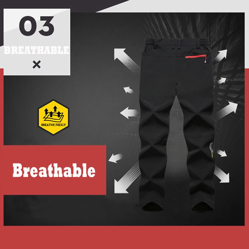 JACKSANQI Hot Summer Men's 6XL Hiking Outdoor Sports Trekking Fishing Camping Climbing Trousers Plus Size Oversized Pants RA355