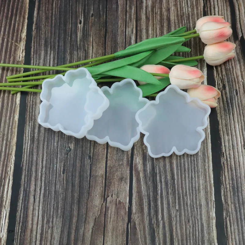 Прозрачная силиконовая форма сделай сам зеркальная большая в форме цветка для