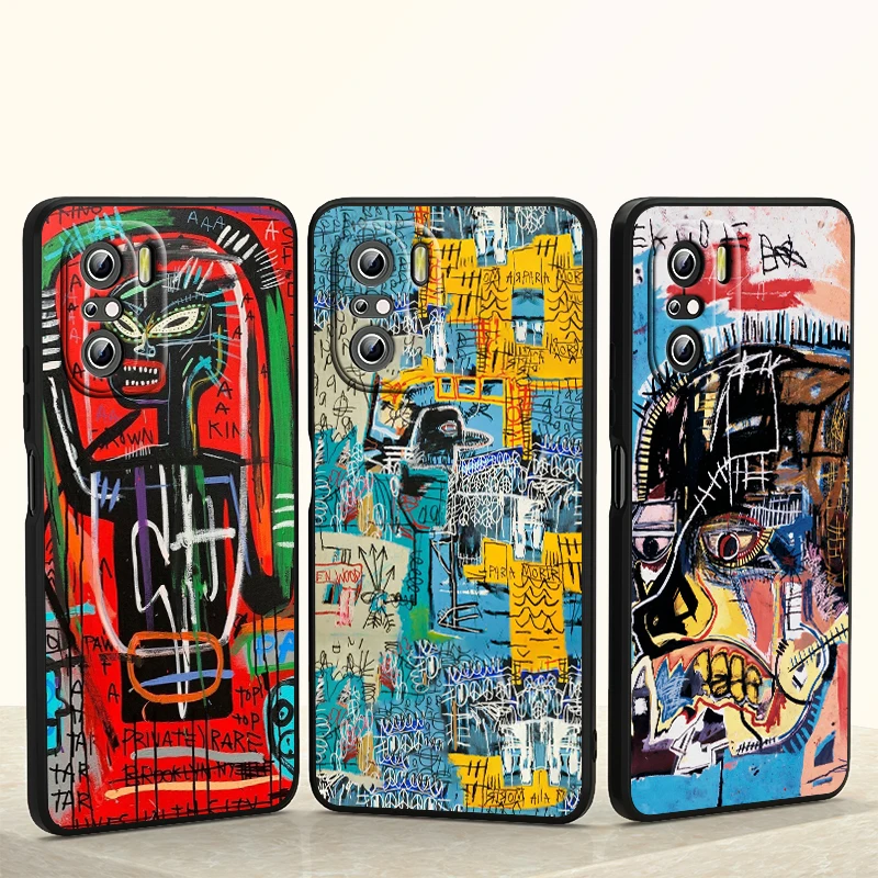 

Jean Michel Basquiat Art Graffiti For Xiaomi Redmi 9i 9T 9A 9C 9 8A 8 GO 7 7A S2 Y2 6 6A 5 5A 4X Prime Pro Plus Black Phone Case