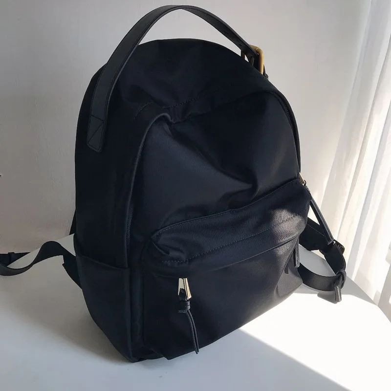 

Korean Style Treding Solid Color Oxford Texture Casual Backpack Breathable Wear-Resistant Bag for Women/Girls