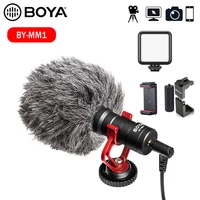 boya by mm1 microphone video record mic for osmo pocket youtube vlog dslr camera for iphone android mobile phone smartphone