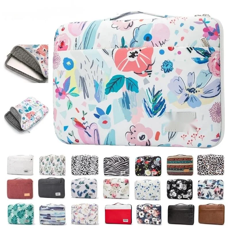 

Shockproof Laptop Bag 12,13,14,15.6 Inch,Waterproof Lady Man Sleeve Case For MacBook Air Pro M1 Handbag PC Dropship