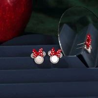 disney cartoon mickey stud earrings dangle fashion jewelry for girls birthday party accessories wholesale charm cute mouse