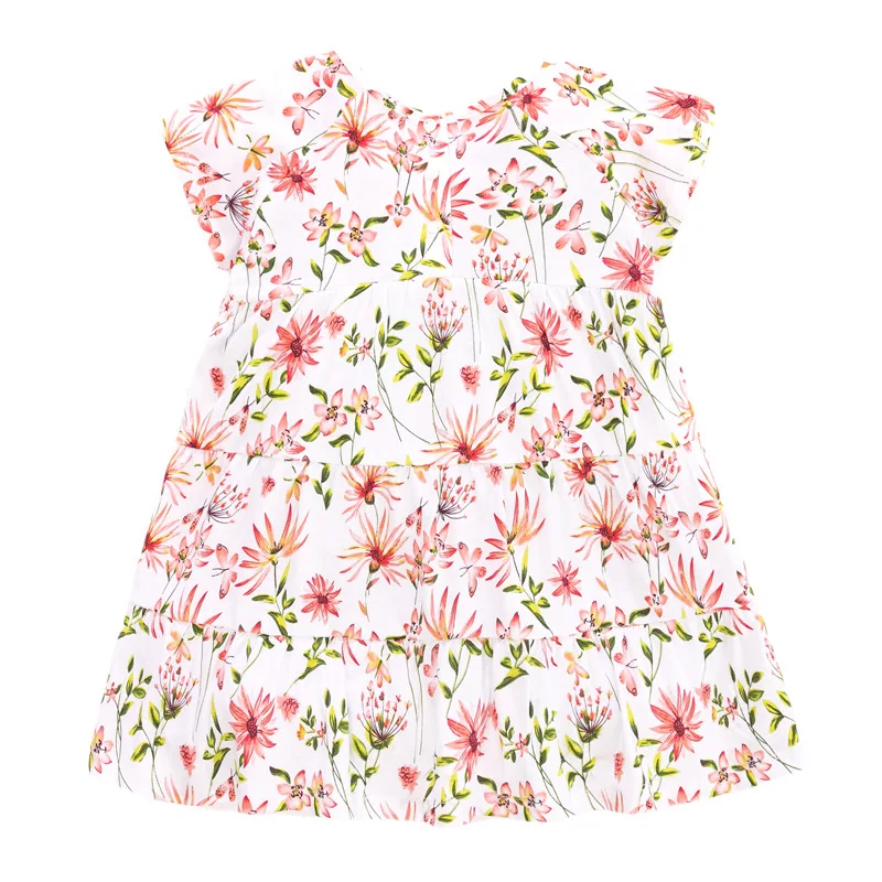 

Little Maven 2021 Summer Baby Girl Vestiods Children Clothes Toddler Flower Print Dresses for Kids 2-7 Years S0968
