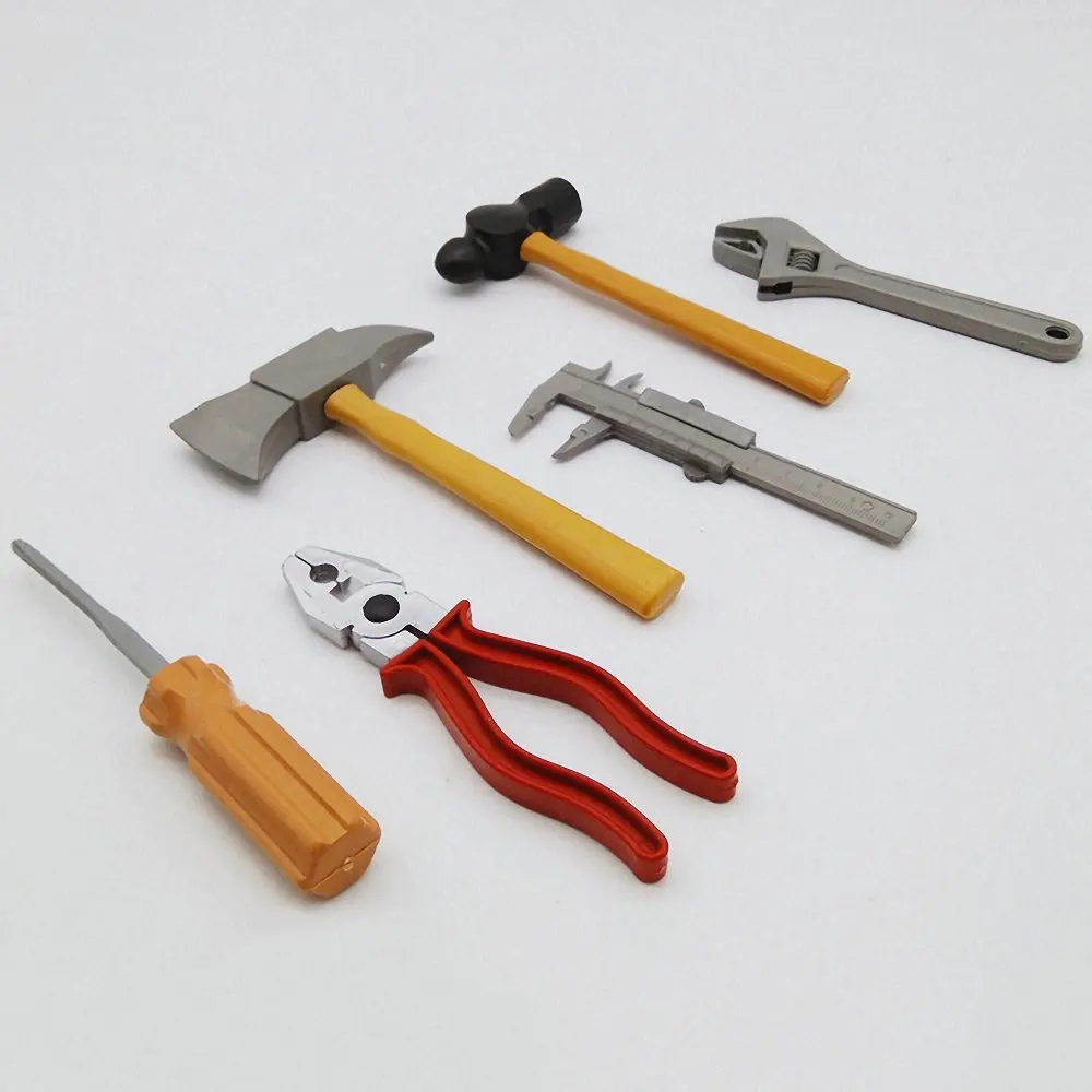 

One Set Simulation Repair Tool Toy Manual Maintenance Pretend Play Plastic Screwdriver Hammer Tongs Tool Kits Play House Game
