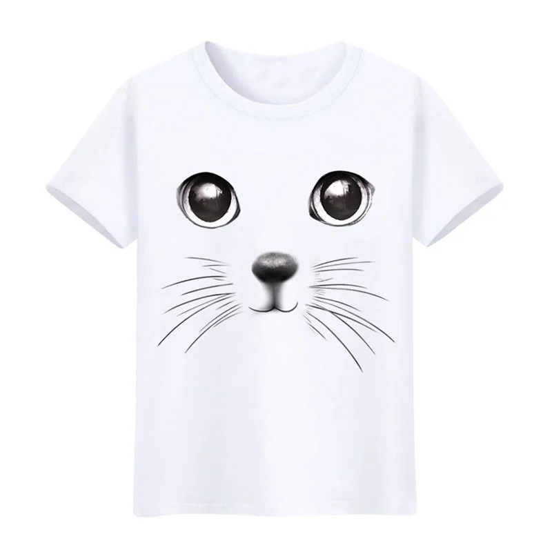 Женская футболка в стиле Харадзюку Повседневная с 3D принтом кота дешевая летняя