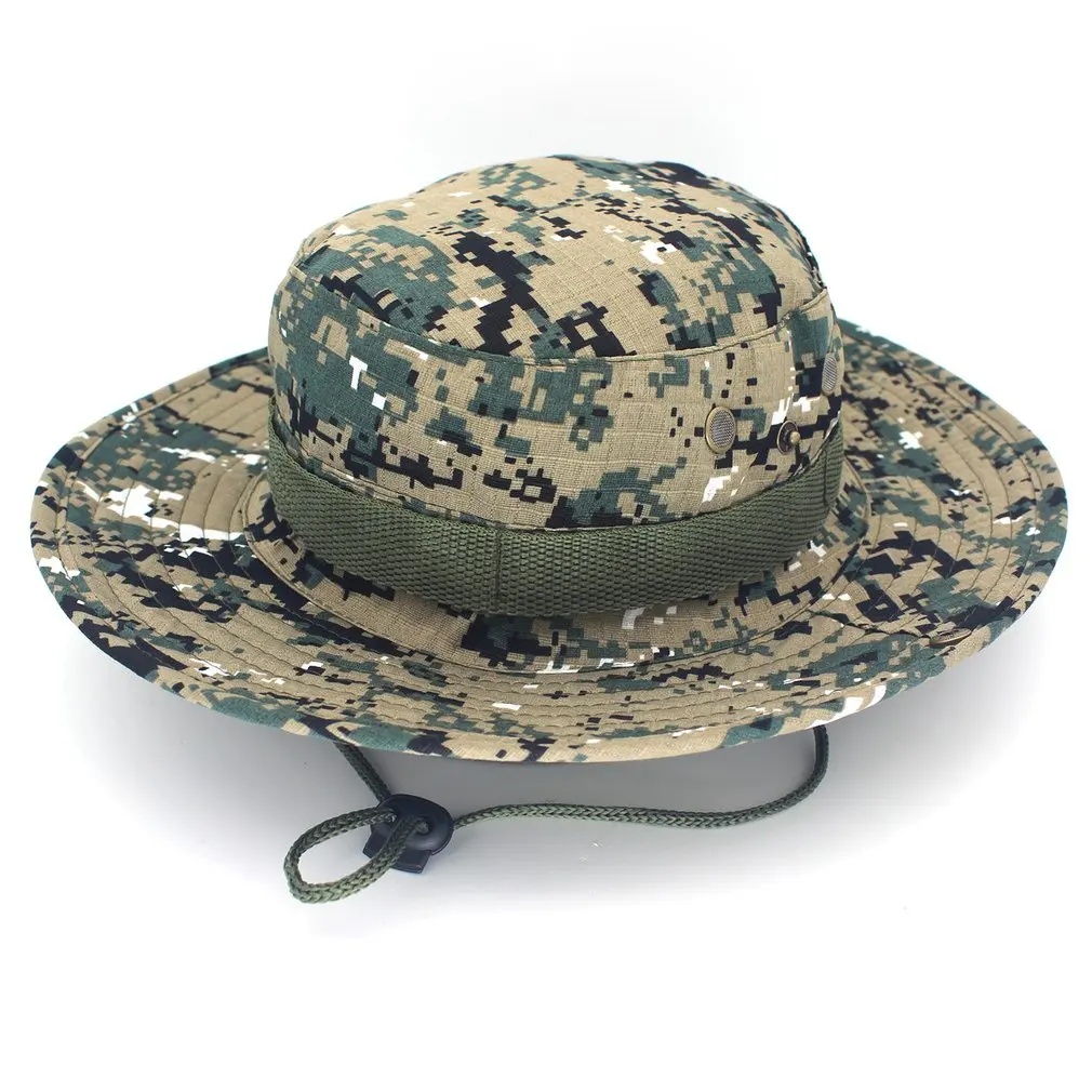 Унисекс камуфляжная шляпа бренда Gorra Boonie в стиле милитари тактическая