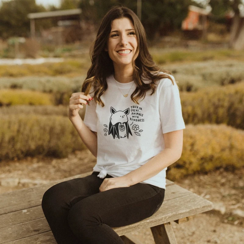 

Футболка с надписью фокусов или любимых животных, повседневная хипстерская футболка, милая эко-футболка с рисунком летучей мыши, забавная ф...