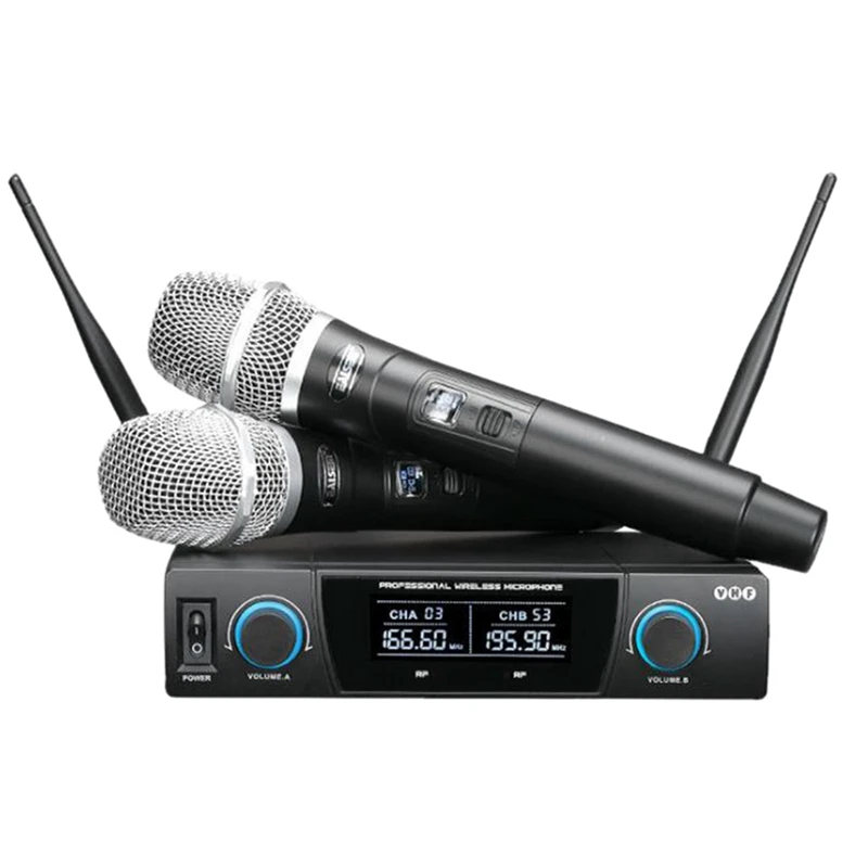 

Портативный СВЧ микрофон, один для двух сценических микрофонов, беспроводной микрофон KTV, микрофон