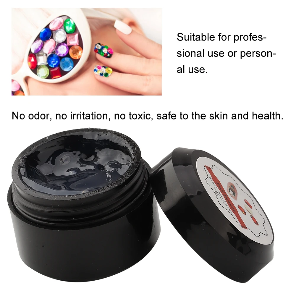 3 шт. x 8 мл ногтей Стразы крепко клееные клей супер липучие УФ гель для с