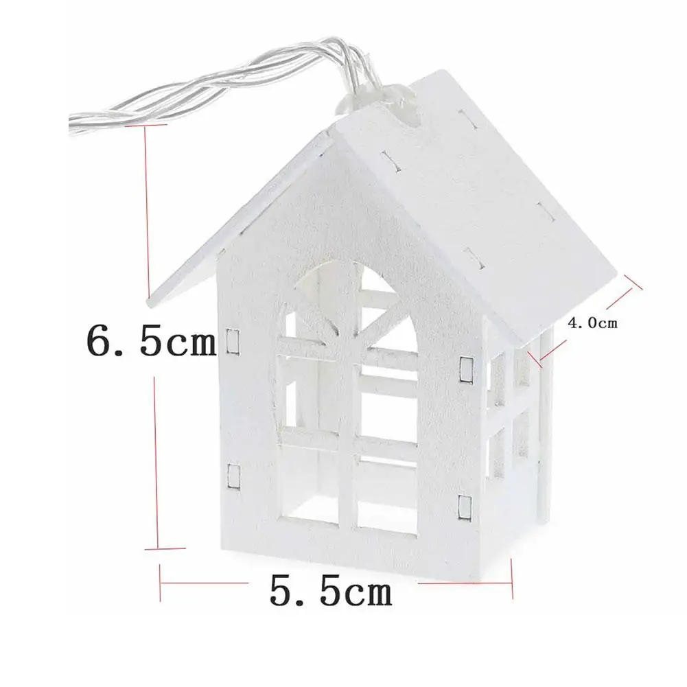 Новый светодиодный светильник гирлянда в виде деревянного дома 2 м 10