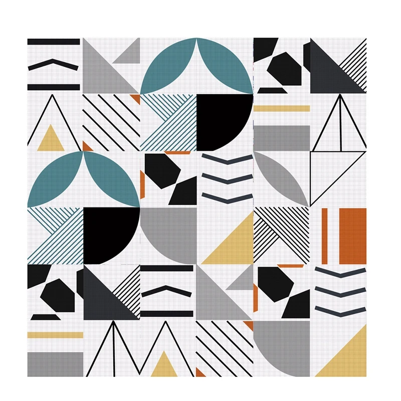 Геометрическая плитка отсутствие столешниц настенная художественная мебель