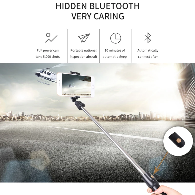 Стиль Bluetooth селфи палка пульт дистанционного управления Штатив универсальный ручной телефон живая фотосессия полезный продукт Многофункциональный