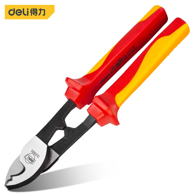 Deli Crimping Insulated Cable Scissors Wire Stripper 10 Inches For Electricians Multi  Popular Tool Hand Tools Cable Cutter