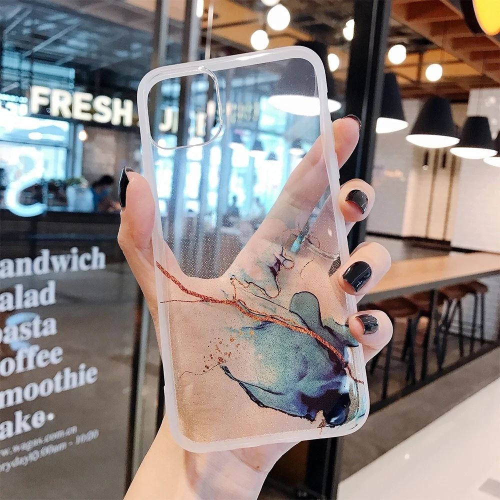 Роскошный мягкий силиконовый чехол для iPhone 11 Pro XR X XS Max 8 7 Plus SE 2020 Прозрачный