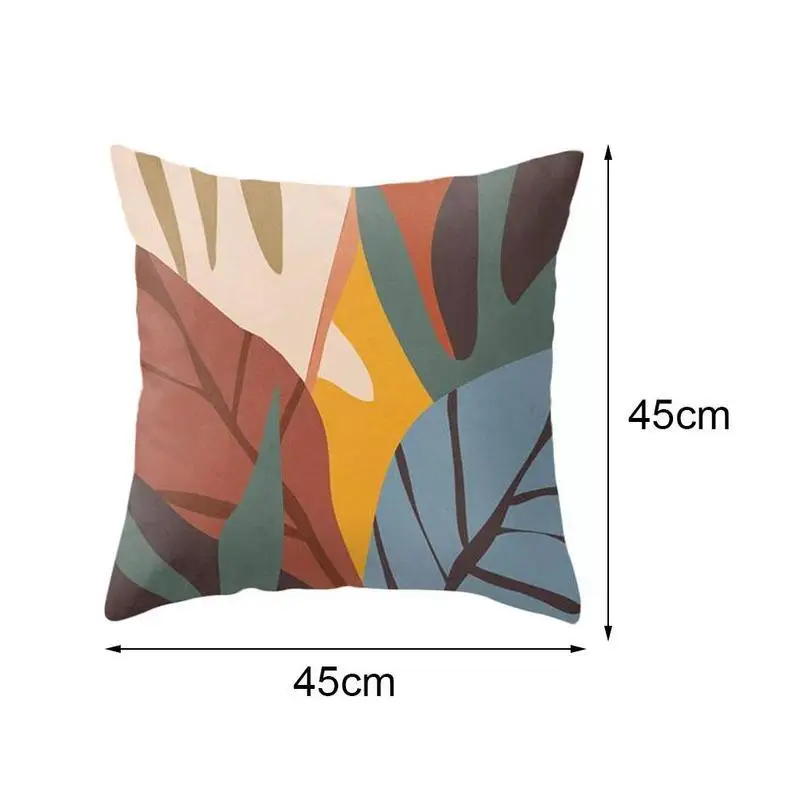 

Fashion Leaf Pattern Pillow Case Beautiful Cushion 45*45cm Covers Pillow Cover Pillows Decor For Home Bedroom Throw Sofa U4F1