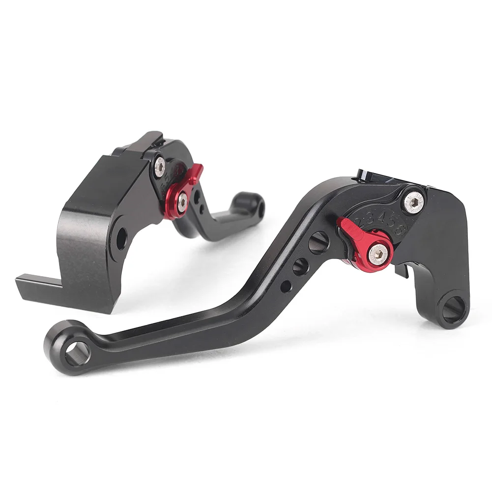 CNC Алюминий короткие Регулируемые сцепные рычаги для Suzuki GSXR 600 750 2011-2013 K11& GSXR1000 K9 2009 2010 2011 2012 2013 - Цвет: Black Red