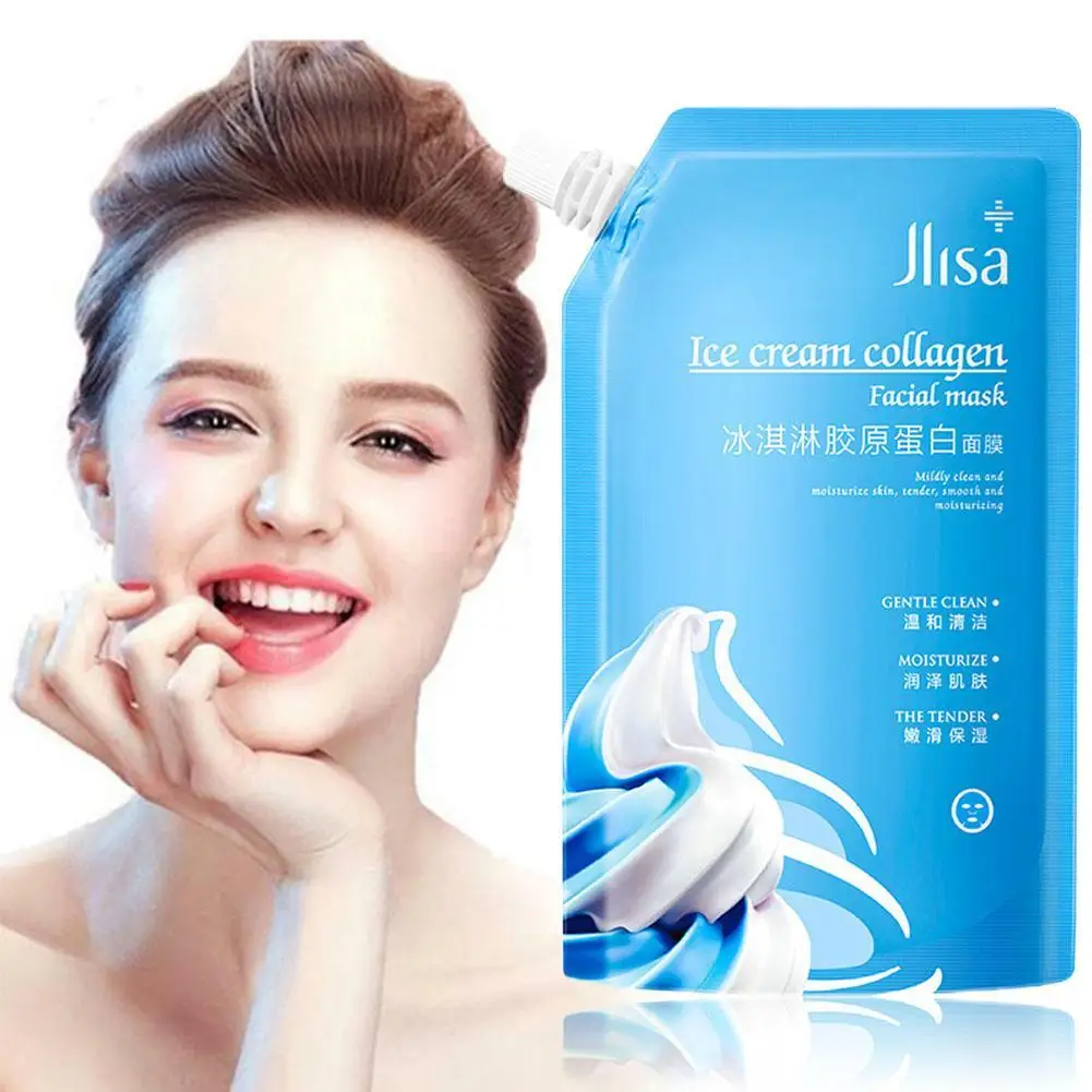 

300g Crystal Collagen Face Mask Moisture Essence Anti Whitering Pad Wrinkle Patch Gel Ageing O6U0