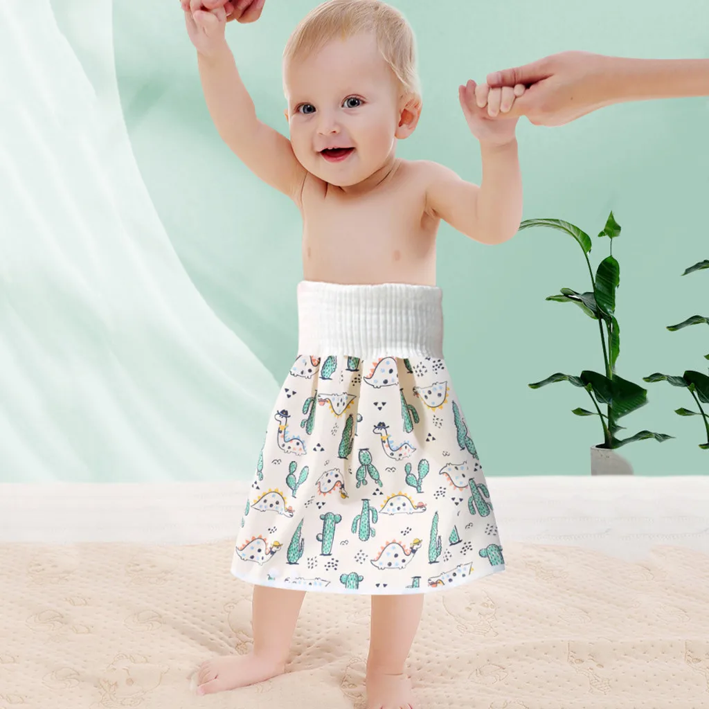 Детская Юбка шорты для подгузников удобные многоразовые детские 2 в 1