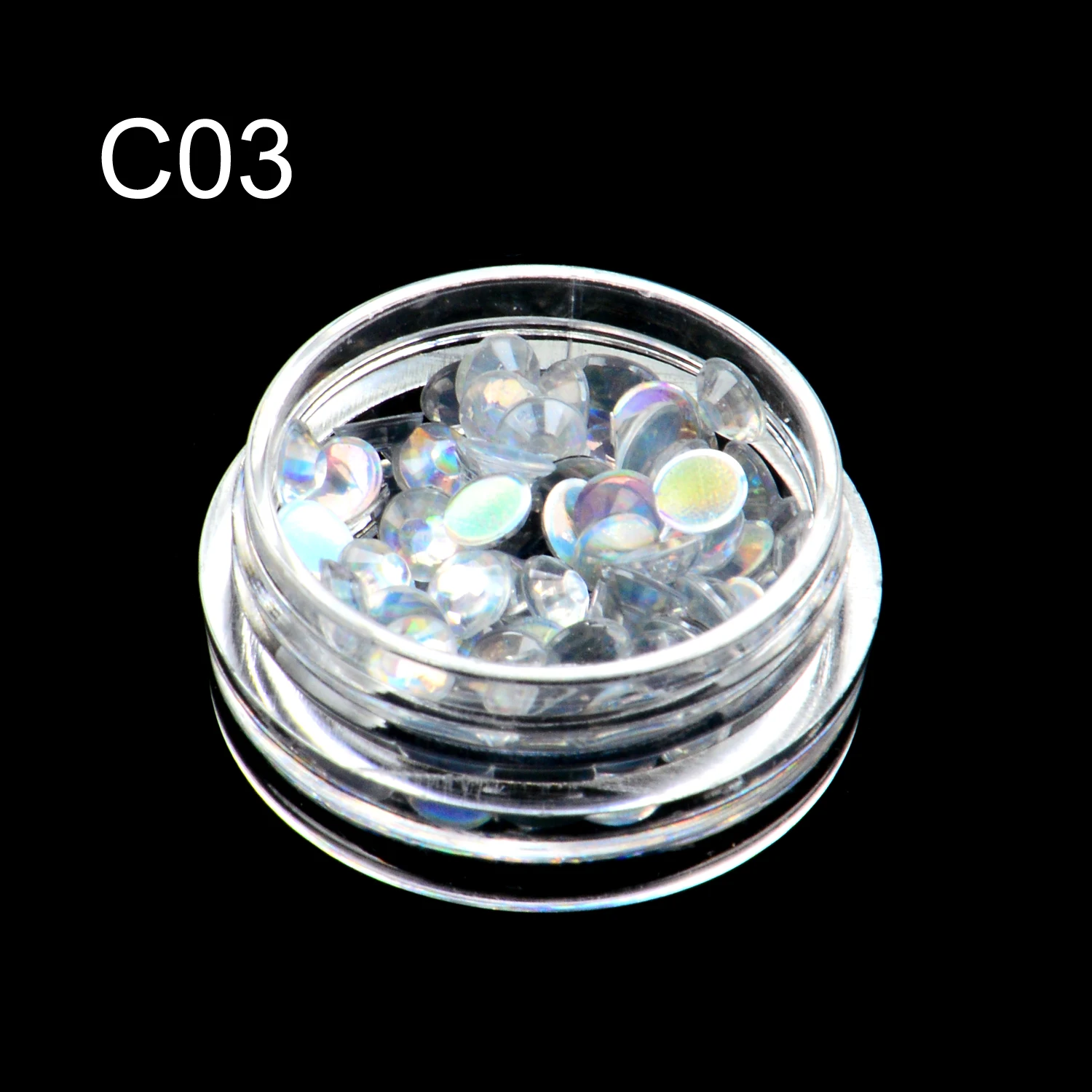 Смешанные размеры s многоразовые Стразы 3D украшения для дизайна ногтей кристалл