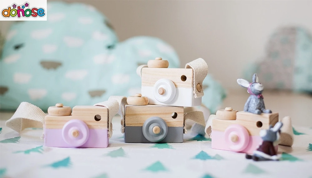 Симпатичные подвесные игрушки в скандинавском стиле с деревянной камерой