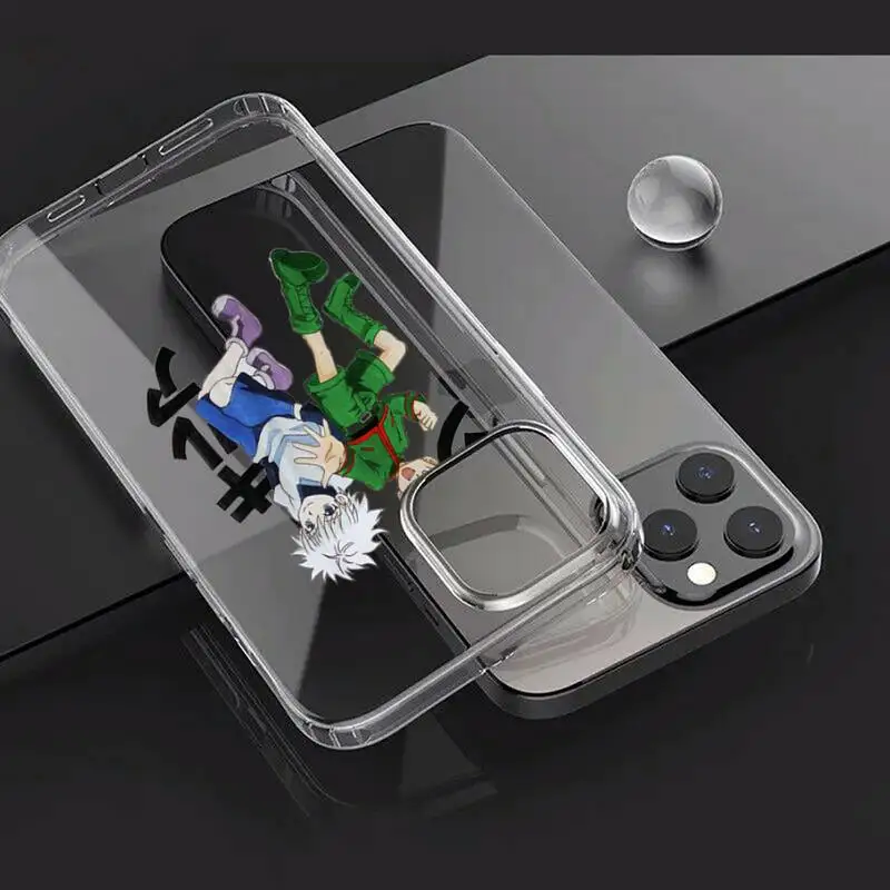 

HUNTER x HUNTER Phone Case For iphone 12 11 8 7 6s 6 5 5s 5c se plus mini x xs xr pro max Transparent soft